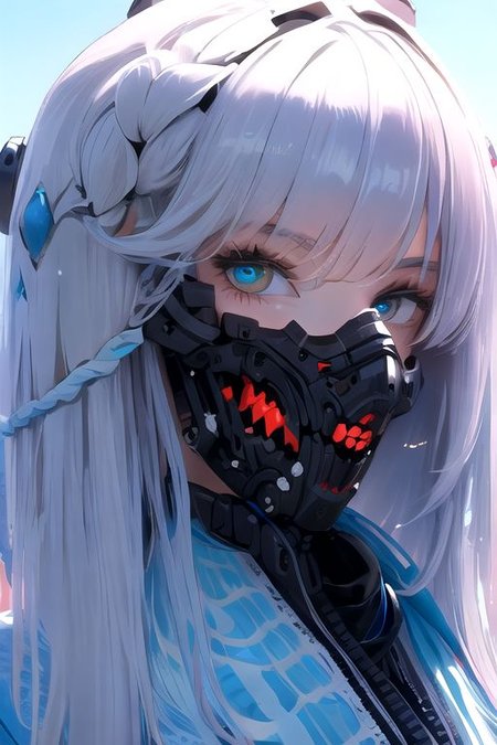 solo, 1girl, solo_focus, (((masterpiece))), ((best quality)), ((ultra-detailed)), ((too_many)):16, high resolution, absurdres, highres, ultra-detailed 8k unity wallpaper, 
Ghost mask ,Girl, skull mask,