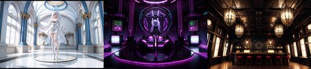 highly insanely detailed, masterpiece, top quality, best quality, highres, 4k, 8k, RAW photo, (very aesthetic, beautiful and aesthetic), 
__lazy-wildcards/subject/env-bg-interior/cyberpunk_club/prompts__, 
<lora:Cyberpunk_Club:0>, 
(1girl:1.3), 1other, 
__lazy-wildcards/dataset/background__,âââ