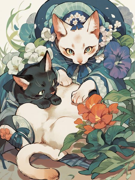 score_9, score_8_up, score_7_up, score_6_up, score_5_up,  <lora:tonbippoXLP:1> tonbippo, no humans, animal, cat
