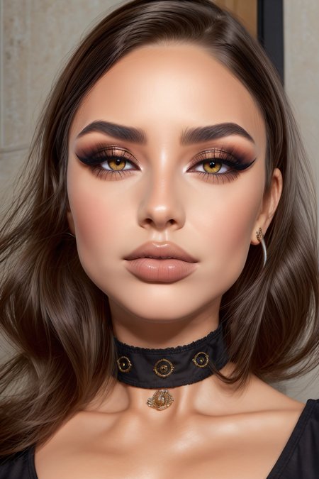 Quality: (edgQuality:1.2), (8k, absurdres, best quality, realistic, intricate details, ultra high res, photorealistic, masterpiece, extremely detailed, cinematic light:1.4), (ultra realistic 8k cg, uhd, sharp focus, digital art:1.0), BREAK
Subject: - a glamourous bimbo, Russian woman,, BREAK
                  - Body - slimthick bodytype, Big breasts, (breast implants, fake tits, perky breasts, unaligned breasts, perfectly round breasts:1.5), big ass, big thighs, BREAK
                  - Face - stunningly beautiful, big lips, big grey-blue eyes, (stunning makeup, lipgloss, strong lipliner, heavy eyeliner, false eyelashes:1.3), <lora:glam makeup:0.5>, <lora:BimboMakeup_v1:0.5>, BREAK
                  - Hair - (low ponytail:1), <lora:n15g_aio_hairstyles-1.0:0.5>, <lora:hairdetailer:1>, BREAK
                  - fFaceDetail, SkinDetail, EyeDetail, HairDetail, fHandDetail, (perfect hands, perfect eyes, tanned skin, detailed hair, smooth skin, oiled skin, shiny skin, young:1), BREAK
Outfit: <lora:v1ntag3dr3ss:0.6>, v1ntag3dr3ss, black gloves, red dress, pearl necklace, big earrings, luxurious jewelry, <lora:hoop_earrings_front_view:0.5>, BREAK
Place: posing seductively in a brothel, (sexy pose:1.2), BREAK
Details: <lora:Elixir:1>, <lora:masterpiece:0.8>, <lora:LORA-XenoDetailer-v3A:0.5>, BREAK