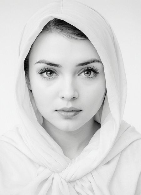 highkey,  1girl, solo, looking at viewer, monochrome, greyscale, lips, eyelashes, traditional media, realistic, graphite (medium)
 <lora:Highkey-SDXL:0.8>