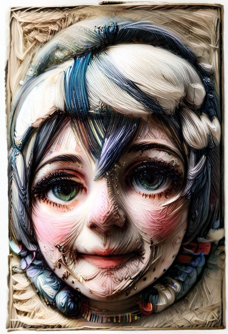 Yarnworld, painting, female face, 1girl, score_9, score_8_up, score_7_up, score_6_up, score_5_up, score_4_up, UHD, 8K, masterpiece, detailed, ultra_high_resolution, lots of detail, OverallDetailXL, detailxl, Masterpiece, 32k, (r3mbr4ndt:2.9), Rembrandt Style,   fully dressed, chevreuse (genshin impact).