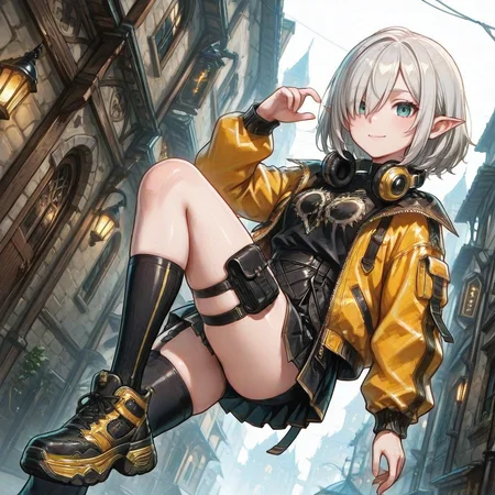 衣装LoRA　サイバーパンクテックウェア PixAI_LoRA