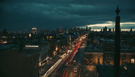 photograph fflixdcenv, no humans, road, scenery, street, motor vehicle, building, 3d, car, city, lamppost, night, original, cityscape, cloudy sky, outdoors, cloud, skyscraper, traffic light, sign
 <lora:fflixdcenv-000013:0.7>, 50mm . cinematic 4k epic detailed 4k epic detailed photograph shot on kodak detailed cinematic hbo dark moody, 35mm photo, grainy, vignette, vintage, Kodachrome, Lomography, stained, highly detailed, found footage