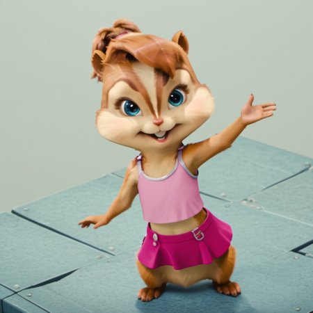 Score_9, score_8_up, score_7_up, source_furry, brittany miller, chipmunk, chipmunk girl, furry female, furry, 3d, render, white background, introduction to the viewer behind,Smug face, pleased with herself, sarcastic , expressive and lively look, in a pink skirt, clear and good quality, depth of drawing, 
<lora:Brittany_Miller__Alvin_and_the_Chipmunks__CG_Movie_version:0.8>