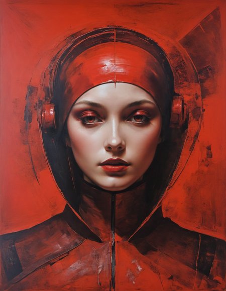 Futurism Art Style, dynamic, dramatic, Futurism Art Style,  (red but beautiful:1.4), (masterpiece, best quality:1.4) , in the style of nicola samori,
<lora:epi_noiseoffset2:0.5> <lora:add-detail-xl:1> <lora:xl_more_art-full_v1:0.5>  <lora:NicolaSamori:0.7>