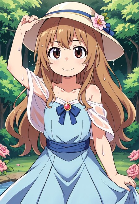 (zPDXL3), 
(zPDXLxxx), 
hiroki, 
1girl, 
solo, 
Aisaka_Taiga
brown_eyes, brown_hair, long_hair, flat chest,
adorable face, 
+ clothes	679416
+ colored	27122
+ costume	41832
+ cute	280321
+ dress	66709
+ female	1911343
+ flower	42969
+ flower in hair	13774
+ forest	17294
+ gala dress	5727
+ hat	133542
+ lake	2384
+ messy hair	1671
+ playful	480
+ aristocrat	137
+ rose dewitt bukater	131
+ smiling	432465
+ splashing	424
+ titanic	434
+ tree	54562
+ wet	12864
+ wet hair	122