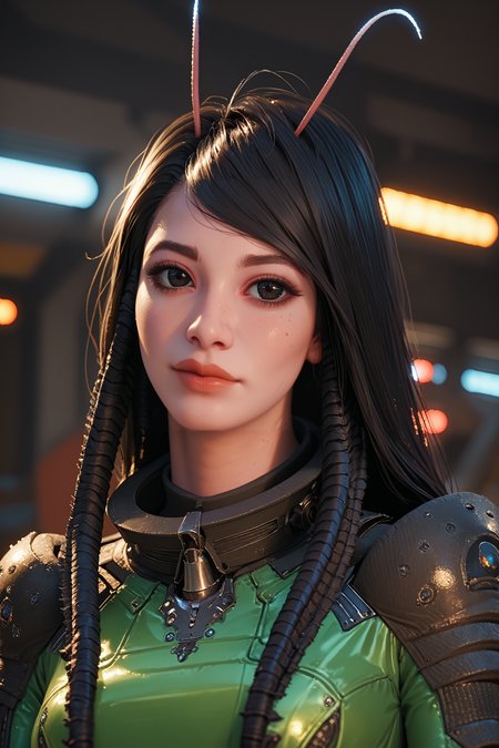 score_9, score_8_up, score_7_up, score_6_up
<lora:GOTGMantis:0.9>
GOTGMantis, 1girl, alien, black hair, long hair, black eyes, antenna, looking at viewer, portrait