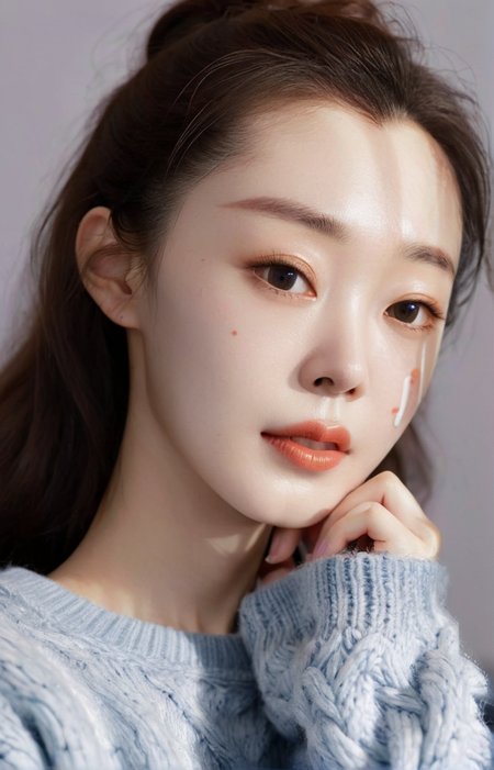 (masterpiece,best quality,ultra high res:1.2),(photo-realistic:1.3),(beautiful face,exquisite face,skin texture:1.1),(Cropped_sweater:1.4),(Mom_jeans:1.3),(Chunky_sneakers:1.2),
side_light,sweet,<lora:songyi_XL_0_-000004:1.1>,
chinese actress,songyi,