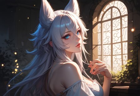 <lora:Niji_CGI_Pony_XL_LoRa:0.8>, EnD_CGI Style,,score_9, score_8_up, score_7_up, score_6_up, 1girl, solo, perfect face,perfect eyes,cute face ,sexy, sexy girl, seductive, beautiful eyes, petite body, wide hips, large breasts,abandoned lighthouse with ghostly beacon,(dynamic pose),Alphonse Mucha , side view,full body, white sandals<lora:sdxl-lv2-fenrys-pony:0.8> lv2fenrys, white hair, long hair, crossed bangs, longlocks, wolf ears, long eyelashes, blue eyes, hair between eyes,Silk Chemise Lingerie Set,lace-revealing,, shirt pull, clothes pull, sitting on a chair, feet out, lights coming through a window
<lora:Better_expressionsH:0.8> ,   <lora:43stl1ght1ngXLP2:0.6> 43stl1ght1ng, low light, dramatic lighting,