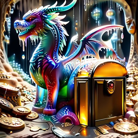 1dragon, highly detailed blue dragon, blue dragon made out of slime, scaly blue slime dragon, slime dragon with red eyes, blue slime dragon laying in its hoard, blue slime dragon with wings, dragon wings, 
multi-colored gems made out of slime, in a room of treasure made out of slime,  gold coins and bars made out of slime, wood-like treasure chest made out of slime, wood-colored slime chest, individual coins made out of slime, gold slime coins, piles of coins, 
treasure-room, treasure, treasure chest, gemstone, coins, gold bars, gold pile, 
everything made of slime, No simple background,
((translucent slime)), ((transparent slime)), (bioluminescent slime), sl1m3, slime, ais-blmn, watce, je11y, thickwater, great lighting, ral-lava, even lighting, no bright spots,