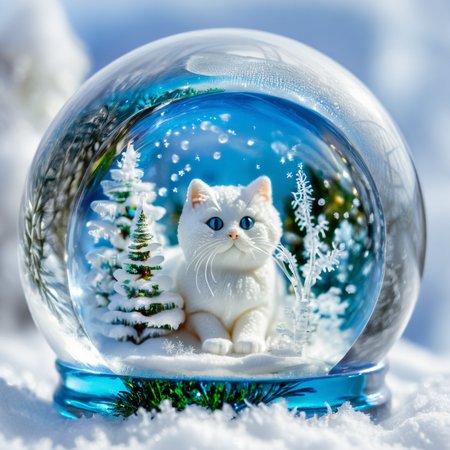 Macro Photography, microworldslora, snow globe, 1cat, close-up, macro 100mm, macro photography