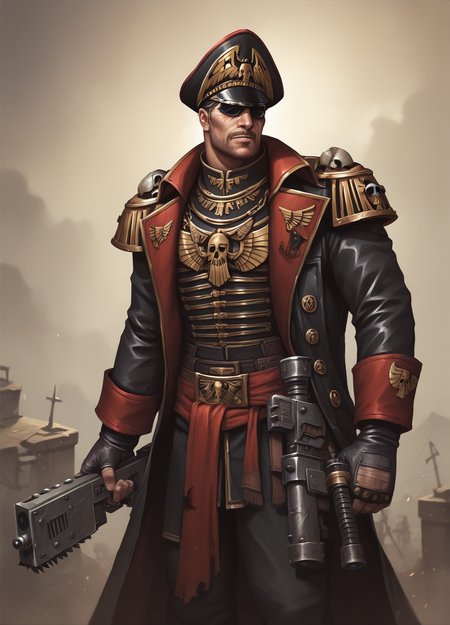 score_9, score_8_up, score_7_up, warhammer40kcommissar,  <lora:Warhammer_40000_Commissar:1>