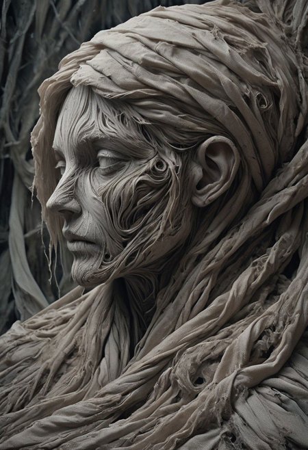 super closeup portrait, In a desolate landscape, bathed in neon-pastel and grays, a lone, busty woman stands. The weathered ground beneath him ripples like liquid, morphing into a swirling vortex. He's drawn in, contorting in a gravity-defying descent. The landscape crumbles, distorting into abstract forms. The gorge is filled with neon-colored hazards, Ghostly figures hover, and distorted trees emerge. The atmosphere is heavy, with eerie whispers and distant mournful echoes. This surreal and depressive scene frozen in time invites contemplation., high Quality
very detailed, atmospheric haze, Film grain, cinematic film still, shallow depth of field, highly detailed, high budget, cinemascope, moody, epic, OverallDetail, gorgeous, 2000s vintage RAW photo, photorealistic, candid camera, color graded cinematic, eye catchlights, atmospheric lighting, skin pores, imperfections, natural, shallow dof