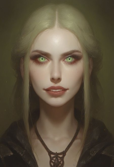 score_9,score_8_up,score_7_up,
ninth gate, A mesmerizing blonde demon woman stands in a dimly lit, opulent room. Her long, golden hair frames her ethereal face with glowing green eyes. She wears a grungy green hooded jacket, brown leather hiking boots, no pants, ancient, leather-bound book, pentagram, Dark velvet drapes and a faint green light from a gothic window cast a mystical glow around her, blending seduction and dark artistry green glowing iris, dark aura, volumetric lighting, depth of field, cinematic, riding viewer cowgirl, close up of face, evil grin, darkened face, demonic