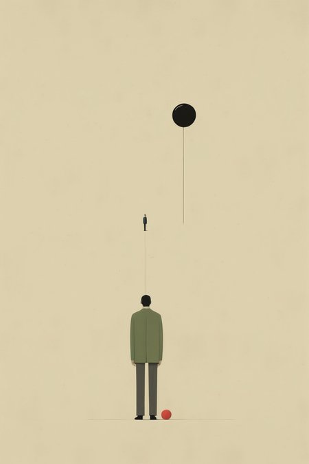 <lora:Alessandro Gottardo style:1>Alessandro Gottardo style - one person solves the complex riddle