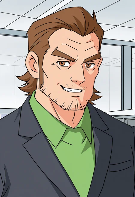 1boy, portrait, office, smirk, suit,
BREAK
<lora:Ximen_Hao_from_Shenbingxiaojiang_v1.0:1>
ximenhao, mature male, brown hair, brown eyes, thick eyebrows, (stubble:1.9),
BREAK
green shirt,
BREAK
very awa, masterpiece, best quality, absurdres, newest, perfect quality, detailed background, intricate details,