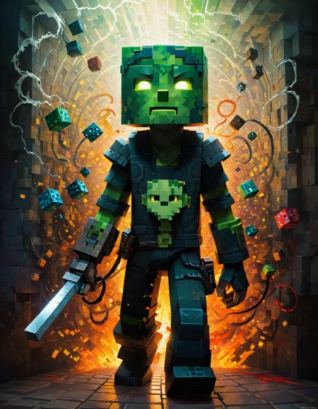 by Adi Granov and by Aaron Jasinski, (filigreed , photo-long exposure but extremely masterful:1.4), (intricate details, masterpiece, best quality:1.4) ,
Minecraft style art, Blocky, pixelated, vibrant colors, recognizable characters and objects, game assets, Minecraft style, looking at viewer, dynamic pose
<lora:add-detail-xl:1> <lora:xl_more_art-full_v1:0.5>  <lora:NicolaSamori:0.5> in the style of nicola samori <lora:looking_at_viewer:2> <lora:RMSDXL_Creative:2.5>