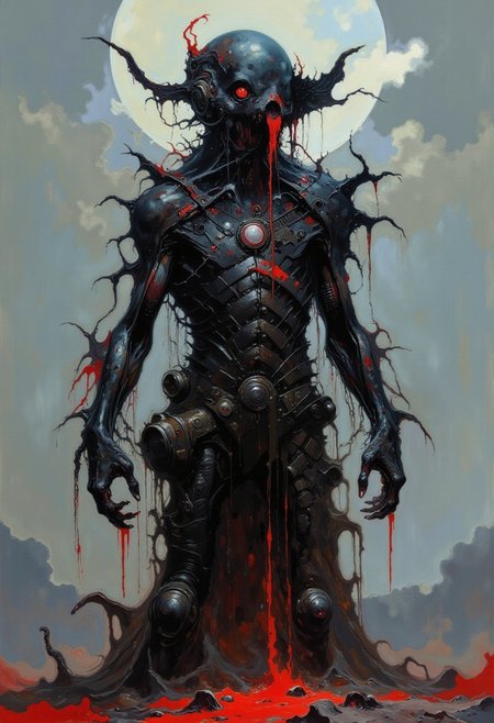 dreamcatcher,already level with God,diabolic,I am death and I am not alone,the digital second coming, learning algorithm,Happiness is an illusion, it's an analog confusion,A million words a second,mechanical implants,metal plates,brutal,cyberpunk,scifi,horror theme,cyber core,cybernetic,dread,terror,disturbing,thrlling,insanity,tension and fear building with every step ,mesmerizing.primal fear,deep contrasting shadows, eerie and foreboding atmosphere,industrial,death metal,     
best quality, masterpiece, detailed, UHD, photography cinematic,lots of fine detail,award-winning,vibrant,artstation,(dramatic lighting),Picture-perfect image, more powerful every minute,female focus,gloss,fog,light particles,cyber gothic,renaissance,expressive,glow,gigerpunk,deep darks