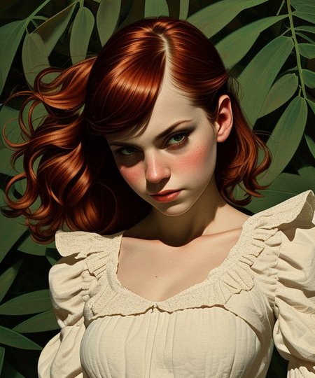 <lora:LCM_LoRA_Weights_SD15:1>
<lora:rogerhaus:1> 
mature woman
maid dress, ruffles, frills, frilled dress
ponytail, long hair, 
Auburn hair