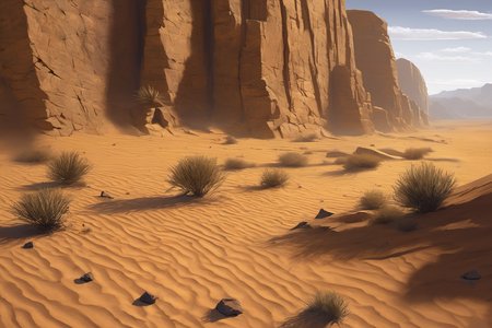 (masterpiece:1,2),best quality,masterpiece,highres,original,extremely detailed wallpaper,(extremely detailed CG:1.2),(drawing:1.4),paintbrush,Perfect Light,Perfect Shadow,desert, rock,wall
