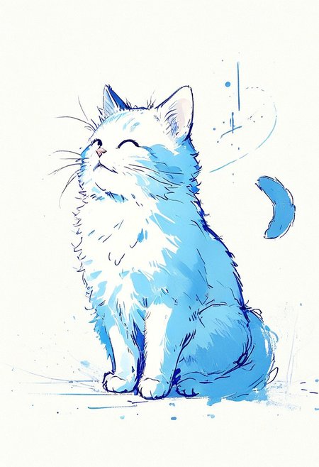 HAND CRAFTED. SCIENTIFIC PERFECTION. EXTREMELY (((ALLURING POSE))) STUDY SKETCHES. (PENCIL SKETCH and [Special Ink-drawing mode]). clean simplicity. Multi parts. DYNAMIC VIEW. DUTCH ANGLE. elusive. (((TEXT, characters ART))). Cute sleepy Cat. blue, artful. calligraphic commented. (by MANSON:1.5). (caught cheater:1.7). from behind. washed other cats shadow