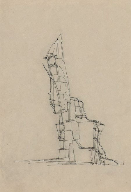 a professional hand sketch of architecture,
(POV view , DOF, first people view from the entrance, low angle shot:1.4),
(Ancient civilization, Alien Prometheus movie scene, dune movie scene:1.5), (The colonial city of the future, in the mist-filled Grand Canyon, on an unknown Earth-like planet, 2 moon on sky, Spaceship flight connects colonies, waterfulls:1.3), (Machu Picchu, a mountain settlement, incredibly spectacular:1.2), (Mario Botta:1.3), (avant-garde, future, reality, science fiction, photorealistic), (modern architecture:1.2), White limestone with black granite, fountain, waterfall, landmark, square, path, narrow street,
(Large Files, Ultra Realistic, 8K, 16k, FHD, HD, VFX, Perfect, Photography, composition, Architecture Sales Photography, Architecture Competition, Ultra High Resolution, Cinematography, High Resolution Image:1.1), (dramatic lighting, direct sunlight, ray tracing, clear shadow:1.2),  (real landscape:1.1), (blurred background:1.0), (urban background, more_details) ,
great lighting, extremely detailed, hillscastel, Neo Classic, Architecture sketch