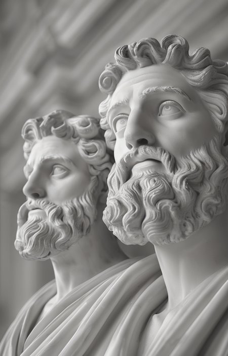 masterpiece,best quality,<lora:tbh59-sdxl:0.75>,illustration,A gypsum sculpture style, portrait of family
