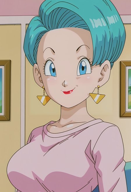1girl,solo,mm,mature female,earrings,short hair,blue eyes,aqua hair,lipstick,anime coloring,
large breasts,shirt,upper body, looking at viewer, smile,indoors
,masterpiece,best quality,amazing quality,<lora:Bulma-Dragon_Ball_GT_ix:1>