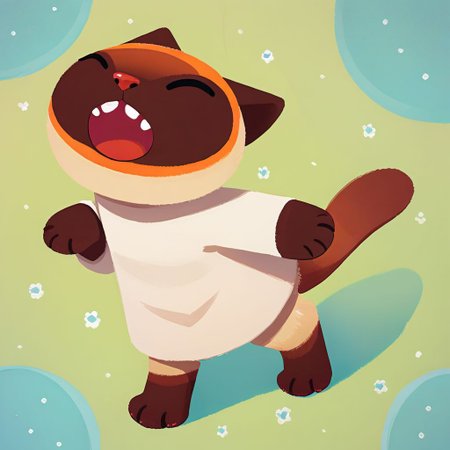 score_9, score_8_up, score_7_up, pikaole no humans animal focus, (Siamese cat:1.05), fur, full body solo blurry background, cute rating_safe source_furry, (dynamic pose:0.5), (big smile, open mouth, teeth:0.8), pikaole