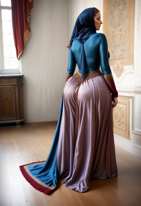 breasts shot,( life-like skin texture:1.5), realistic skin, (18th century:1.5), London, (victorian times), beautiful and mature, perfect face, Experienced middle-aged Empress, DArk blue or dark red or black royal traditional clothes, covered hair, expensive fabric, photorealistic, realistic, extreme realism, (masterpiece, photorealistic), dappled sunlight, studio lighting, (photorealistic:1.6), <lora:add_detail:0.8>, medieval queen, royal banquets, female guards, include masques (a form of courtly entertainment with dancing, acting, and elaborate costumes), feasts, and balls. Gowns and Kirtles: Women wore long, flowing gowns made of luxurious silk, dressed sexy and attractive, Empire waists 
2girls,
(55 years old:1.5), 
bent-over, 
exposed breasts, 
cleavage, 
on all fours, 
huge ass, 
bent over,
slave boy,
milfs,
moms,
grannies, 
married, 
cheating, 
Mistress, 
French Queen medieval,
Empress, 
determined look, 
brave,
dominant presence, 
traditional 1650 royal outfit,
Powerful women, 
long legs, 
exposed legs, 
sexy legs, 
cleavage, large breasts, gigantic breasts, huge breasts, bustle dress, 1woman, loose pants, harem_pants, see-through, silk, tight-fitting shirt, impossible shirt, large breasts, long hair, loose_scarf, head_scarf, jewelry,