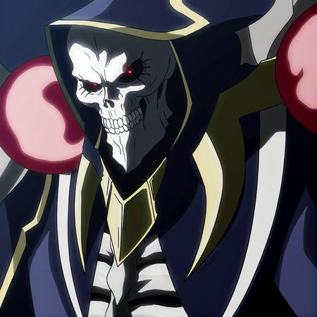 <lora:Ainz-05:1> 1boy, solo, red eyes, skull, skeleton, glowing eyes, no humans, bald, hood  <lora:add-detail-xl:1>