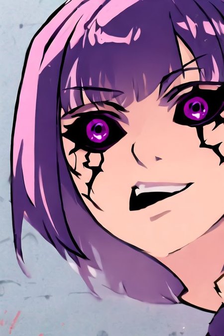 solo, 1girl, solo_focus, (((masterpiece))), ((best quality)), ((ultra-detailed)), ((too many)):16, high resolution, absurdres, highres, ultra-detailed 8k unity wallpaper, 
ghostfreakinvasion,colored sclera,black sclera,purple eyes,dark persona, corruption
