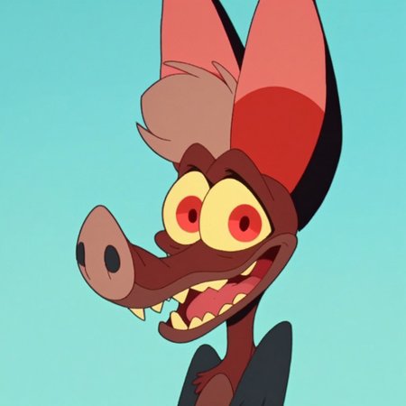 score_9, score_8_up, score_7_up, Expressiveh, masterpiece, best quality, highly detailed, realistic, (zPDXL3), 1boy, solo, (BattyKoda, furry male, furry, feral, bat, bat nose, bat ears, membranous wings, yellow sclera, red eyes, brown body, light-brown hair, short hair), upper body, smile, open mouth, teeth, blue background, simple background, looking at viewer