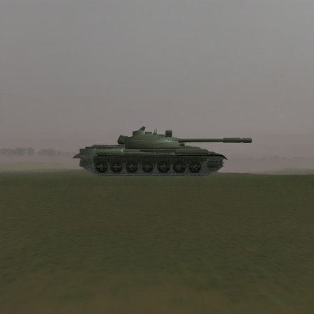 t-62 tank in wheat field <lora:t-62:1> playstation 1 still, low poly, N64 artstyle.