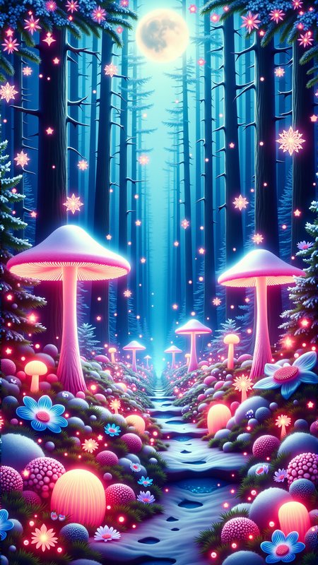 A (Neon:1.0) (Christmas:1.0) Style Chr457m45m3rg3D0nMN3M1C Glowing mushroom circle, enchanting forest, bioluminescent flora, blue hues, misty atmosphere, whimsical, magical, watercolor texture, fairy tale, dreamlike, soft, vibrant, storybook, moonlit, twinkling stars, twilight, ethereal, illustrated book, fantasy, Pixar-inspired, soft-focus, beautiful, calming, nature, serene, peaceful
<lora:Chr457m45m3rg3D0nMN3M1CFlux:0.9>