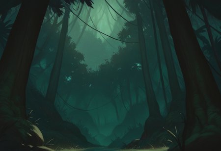 very awa, masterpiece, best quality, hightres, absurdres, pixelPaint, nature, scenery, no humans, jungle, rainforest, (from below:1.1),  <lora:PixelPaintStylez-IL:1>