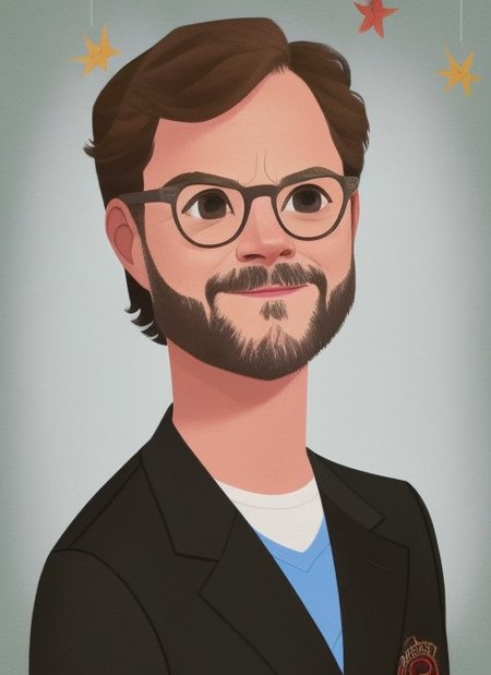 btywtrclr, portrait of Rainn Wilson as dwight schrute, the office tvshow