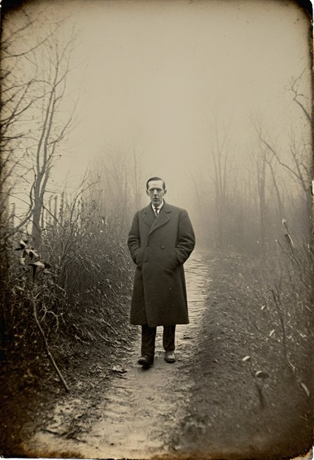 antique photo, eerie atmosphere, creepy, descent into madness, lovecraft horror,<lora:Antique_Photo:1>