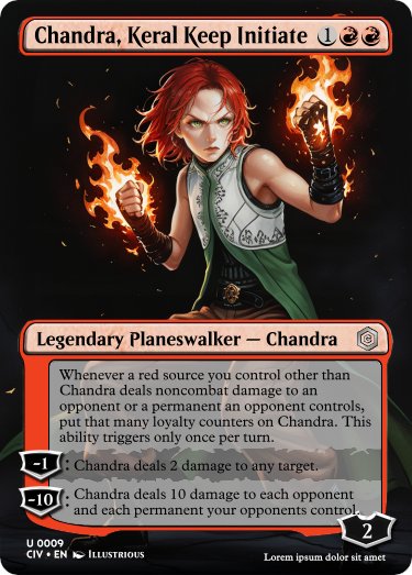 [IL] Chandra Nalaar Pre-Spark Ignition (Magic: the Gathering) / チャンドラ・ナラー 「カラデシュの火」版 (マジック:ザ・ギャザリング)