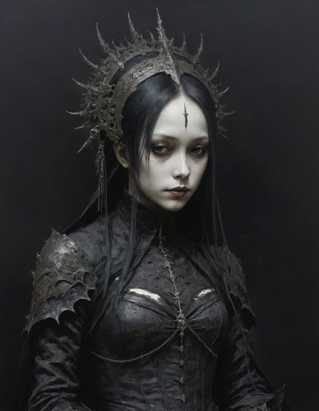 by Tsutomu Nihei,  (gothic but extremely beautiful:1.4), (masterpiece, best quality:1.4) , in the style of nicola samori,
<lora:epi_noiseoffset2:0.5> <lora:add-detail-xl:1> <lora:xl_more_art-full_v1:0.5>  <lora:NicolaSamori:0.7>