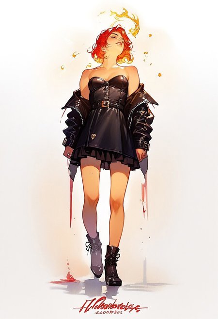 safe_pos, score_9, score_8_up, score_7_up, score_6_up, Expressiveh, bdsm, white background, black overline,  expressive face, golden hour lighting, volumetric lighting, vivid colours, Expressiveh, g0thicPXL, full body shot at angle, Watercolor, adult,norman rockwell style,HC, 

tThere's a fire in the city of pictures, Leaving nothing but ashes below, It's only forever for a day, Tomorrow is burning away, Burn away,