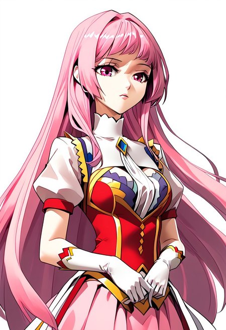 masterpiece, best quality, white background
BREAK
cowboy shot, upper body,
纳兰嫣然, 1girl, pink hair, twintails, long hair, pink eyes, solo, white gloves, pink skirt, medium breasts