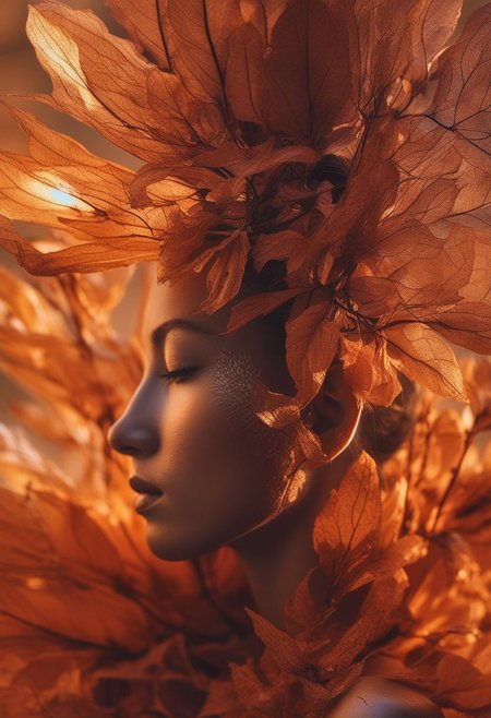 (Soft Lighting Photography by Mimoza Veliu and Mario Giacomelli:1.2), Miki Asai Macro photography, close-up:0.7, hyper detailed, Fantasy style
BREAK
 {{{flame dress}}}, close-up 4k photo of a vegetable living creature
BREAK 
pulitzer shot, high resolution, natural light is warm in early spring at sunset, comes through a dusty window, sharp shot on face