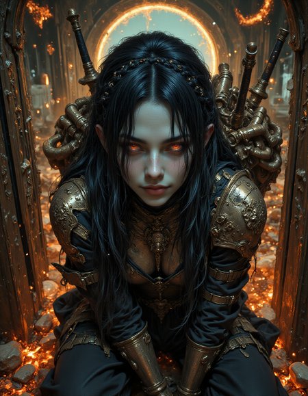 <lora:FluxMythR3alisticF:1> r3alisticf <lora:FluxMythAn1meL1nes:1> an1mel1nes <lora:Illustration concept Variant 3A:1>