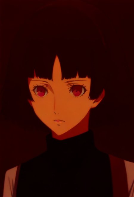 (source_anime), 1 girl, solo, nsfw, aged up, defMako, p5makoto, niijima makoto, short hair, bangs, brown hair, long sleeves, uniform, pantyhose, pleated skirt, turtleneck, plaid skirt,crown braid,uniform, black vest,