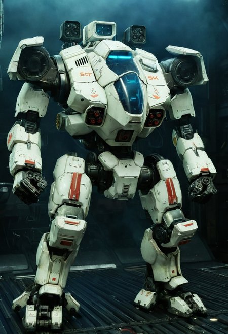 Pacific Rim Striker Eureka, Giant Mecha, Streamlined design, Striker Eureka, 76m tall mecha, white and gray armor with red accents, streamlined combat mecha, six-missile launcher on chest, retractable tungsten spring blades on arms, hydraulic joints with exposed gears, blue glowing cockpit and sensors, plasma thrusters on back, dynamic combat pose, cyberpunk lighting, cinematic details, 8k resolution, sci-fi military design, mechanical weathering effects,
very realistic photography, (peeing sound effects:1.3),
Oil leak,