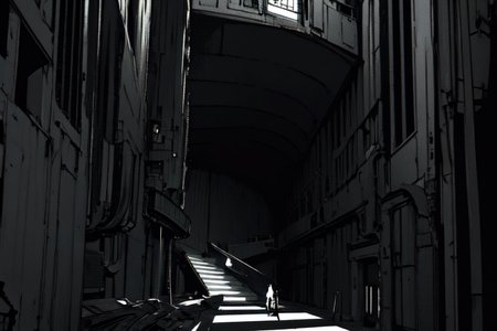 highly insanely detailed, masterpiece, top quality, best quality, highres, 4k, 8k, RAW photo, (very aesthetic, beautiful and aesthetic),  
tsutomu nihei,nihei_tsutomu,blame!,blame gakuen!,abara,TNstyle,sidonia_no_kishi,(space,spacecraft,giant room,sidonia \(ship\),hangar,deep horizon,city ruins,stairs,tower,lab,tunnel),ventilation fan,ventilation shaft,wire,dark sky,black sky,bones,lantern,star \(sky\),starry sky,toha heavy industries, 
<lora:blameLora_v10:1>, 
(1girl:1.3), 
solo focus, 
(pure black background,transparent background:1.2),âââ