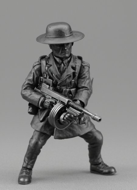 Roland the Headless Thompson Gunner, headless man holding a tmmygn submachine gun
 <lora:Thompson_Submachine_Gun_-_1928_SDXL:0.8>
