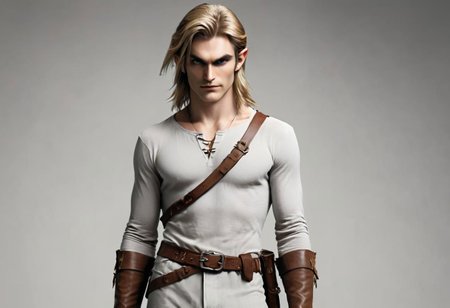 Link from Zelda in Jean Paul Gautier Advertisement, 1male, Studio, HD, very detailed